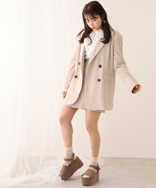 one after another NICE CLAUP(ワンアフターアナザーナイスクラップ)の「台形スカート(スカート・レディース・ベージュ/ラベンダー/チェック・FREE)」の19枚目の写真
