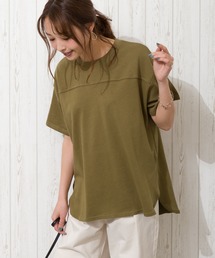 切替ラウンド Tシャツ