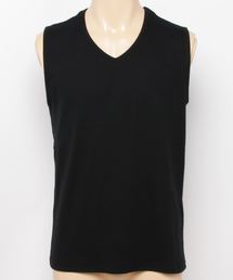 【BLUE STANDARD】リブノースリーブ　タンクトップよりも露出が少なく、Tシャツよりも涼しい絶妙な1枚　スポーツシーンにもオススメ