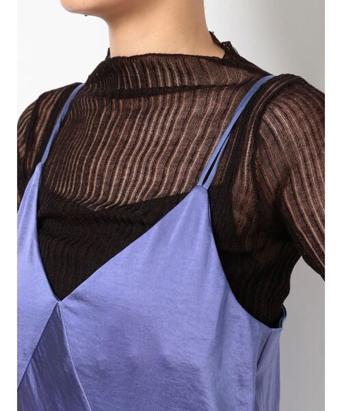 MERCURYDUO（マーキュリーデュオ）の「マーメイドフレアキャミワンピース（ワンピース・レディース・ベージュ/ブラウン/ブルー・FREE）」の9枚目の写真