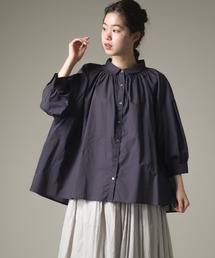 OMNES | コットンボイルギャザーブラウス(シャツ/ブラウス)
