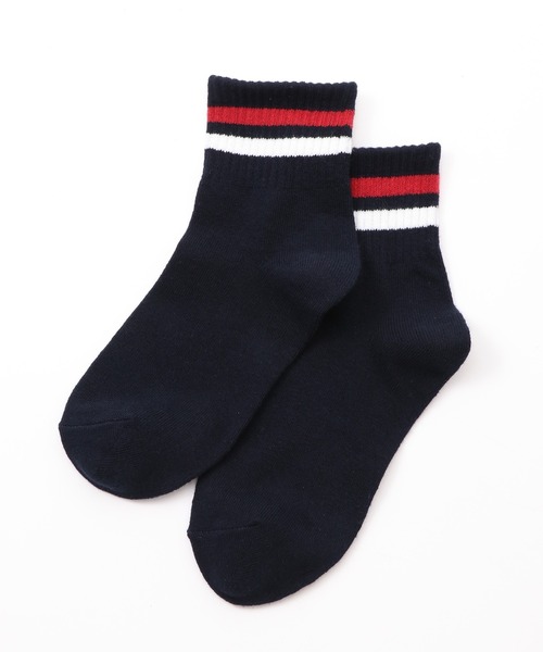 Honeys(ハニーズ)の「ラインショートソックス(ソックス/靴下・レディース・ブルー系その他/オフホワイト/ホワイト×レッド/杢グレー/ベージュ/ブラック×ホワイト/ホワイト×グリーン/ホワイト×ブルー・FREE)」の22枚目の写真