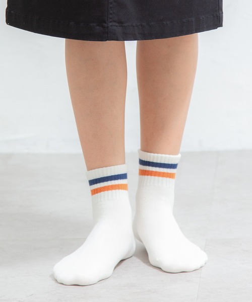 Honeys(ハニーズ)の「ラインショートソックス(ソックス/靴下・レディース・ブルー系その他/オフホワイト/ホワイト×レッド/杢グレー/ベージュ/ブラック×ホワイト/ホワイト×グリーン/ホワイト×ブルー・FREE)」の17枚目の写真