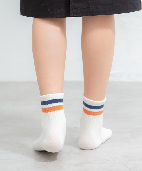 Honeys(ハニーズ)の「ラインショートソックス(ソックス/靴下・レディース・ブルー系その他/オフホワイト/ホワイト×レッド/杢グレー/ベージュ/ブラック×ホワイト/ホワイト×グリーン/ホワイト×ブルー・FREE)」の15枚目の写真