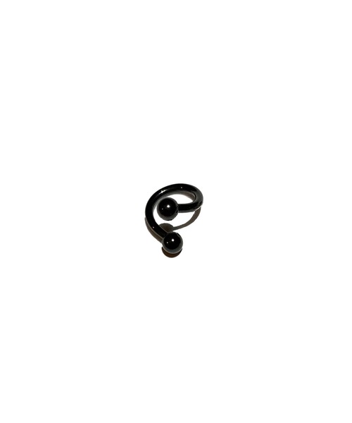MORPH(モルフ)の「MORPH モルフ スパイラル ボディーピアス 14ゲージ 6mm~12mm(ピアス(片耳用)・メンズ・ブラック・6/8/10/12)」の6枚目の写真