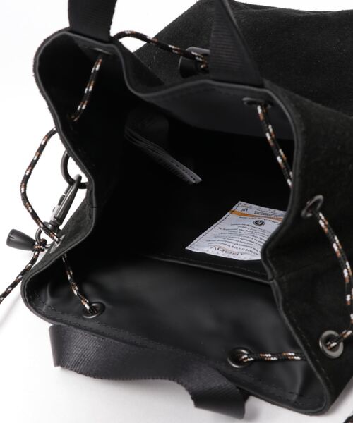 AS2OV(アッソブ)の「AS2OV (アッソブ) WATER PROOF SUEDE DRAWSTRING BAG / 巾着 バッグ(ショルダーバッグ・メンズ・ブラック/ネイビー/カーキ/マスタード/ワインレッド/チョコ/ターコイズブルー/グレー/オレンジ/キャメル・FREE)」の15枚目の写真