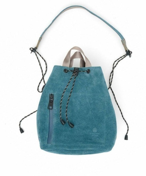 AS2OV(アッソブ)の「AS2OV (アッソブ) WATER PROOF SUEDE DRAWSTRING BAG / 巾着 バッグ(ショルダーバッグ・メンズ・ブラック/ネイビー/カーキ/マスタード/ワインレッド/チョコ/ターコイズブルー/グレー/オレンジ/キャメル・FREE)」の6枚目の写真