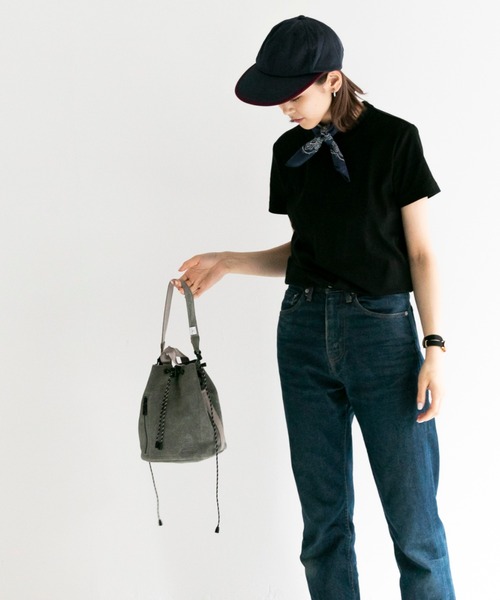 AS2OV(アッソブ)の「AS2OV (アッソブ) WATER PROOF SUEDE DRAWSTRING BAG / 巾着 バッグ(ショルダーバッグ・メンズ・ブラック/ネイビー/カーキ/マスタード/ワインレッド/チョコ/ターコイズブルー/グレー/オレンジ/キャメル・FREE)」の22枚目の写真