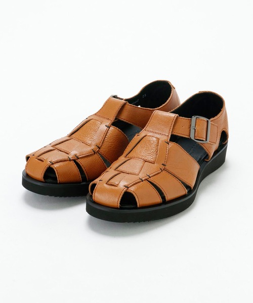 junhashimoto(ジュンハシモト)の「SH02 GURKHA SANDAL(サンダル・メンズ・ブラック/カーキ/キャメル・26/25)」の1枚目の写真