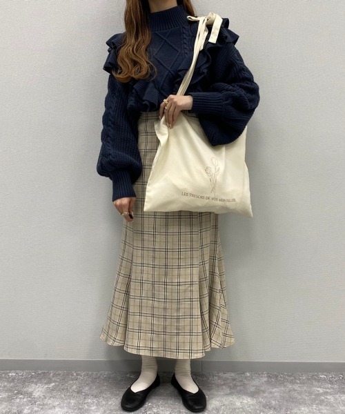 Heather（ヘザー）の「あいねねフリルニット 926896（ニット