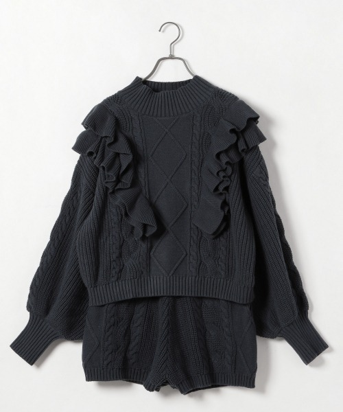 Heather（ヘザー）の「あいねねフリルニット 926896（ニット
