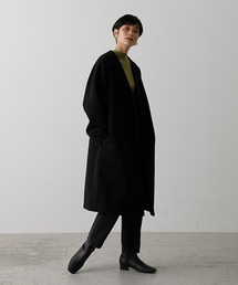 AZUL by moussy | COLLARLESS COAT/カラーレスコート(その他アウター)