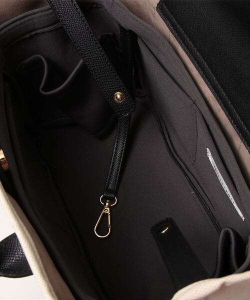 INTERPLANET(インタープラネット)の「撥水加工キャンバストートBAG(トートバッグ・レディース・ベージュ/ブラック/ベージュ系その他・フリー)」の7枚目の写真