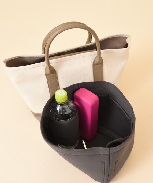 INTERPLANET(インタープラネット)の「撥水加工キャンバストートBAG(トートバッグ・レディース・ベージュ/ブラック/ベージュ系その他・フリー)」の11枚目の写真