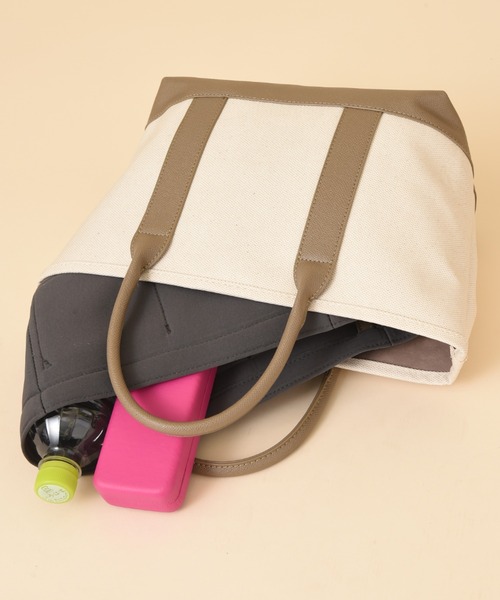 INTERPLANET(インタープラネット)の「撥水加工キャンバストートBAG(トートバッグ・レディース・ベージュ/ブラック/ベージュ系その他・フリー)」の10枚目の写真