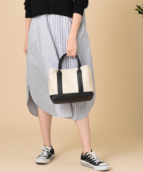 INTERPLANET(インタープラネット)の「撥水加工キャンバストートBAG(トートバッグ・レディース・ベージュ/ブラック/ベージュ系その他・フリー)」の16枚目の写真