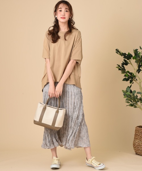 INTERPLANET(インタープラネット)の「撥水加工キャンバストートBAG(トートバッグ・レディース・ベージュ/ブラック/ベージュ系その他・フリー)」の19枚目の写真