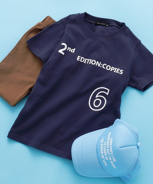 SHISKY（シスキー）の「SHISKY / シスキー ビッグシルエット プリント カットソー 半袖 キッズ（Tシャツ/カットソー・キッズ・ベージュ/ネイビー/オフホワイト/ミント/モカ/ホワイト系その他/グレー系その他/ブラウン系その他/ベージュ系その他/ブルー系その他/オレンジ系その他/ベージュ系その他2/グレー系その他2/ホワイト系その他2/ブラウン系その他2/オレンジ/杢グレー/グリーン系その他/チャコール/グリーン系その他2・110/130/150/120/140/160）」の18枚目の写真