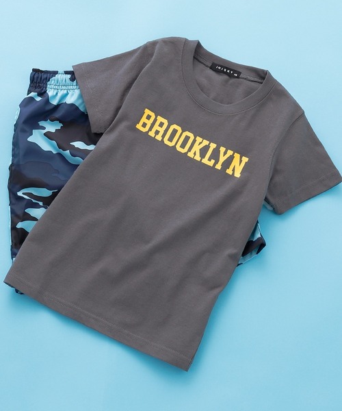 SHISKY（シスキー）の「SHISKY / シスキー ビッグシルエット プリント カットソー 半袖 キッズ（Tシャツ/カットソー・キッズ・ベージュ/ネイビー/オフホワイト/ミント/モカ/ホワイト系その他/グレー系その他/ブラウン系その他/ベージュ系その他/ブルー系その他/オレンジ系その他/ベージュ系その他2/グレー系その他2/ホワイト系その他2/ブラウン系その他2/オレンジ/杢グレー/グリーン系その他/チャコール/グリーン系その他2・110/130/150/120/140/160）」の7枚目の写真