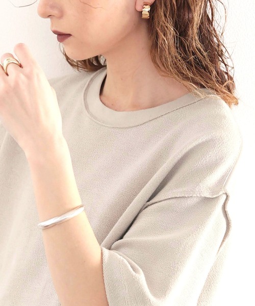 Java(ジャバ)の「《JaVaジャバ コラボ》ふわり滑らか♪USAコットンパイル地Tシャツ(Tシャツ/カットソー・レディース・グレイッシュベージュ/ホワイト/ブラック/グレー・LARGE/X-LARGE/MEDIUM)」の19枚目の写真