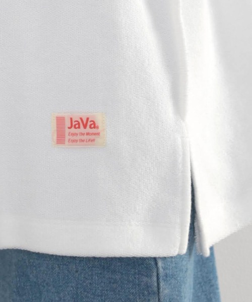 Java(ジャバ)の「《JaVaジャバ コラボ》ふわり滑らか♪USAコットンパイル地Tシャツ(Tシャツ/カットソー・レディース・グレイッシュベージュ/ホワイト/ブラック/グレー・LARGE/X-LARGE/MEDIUM)」の11枚目の写真