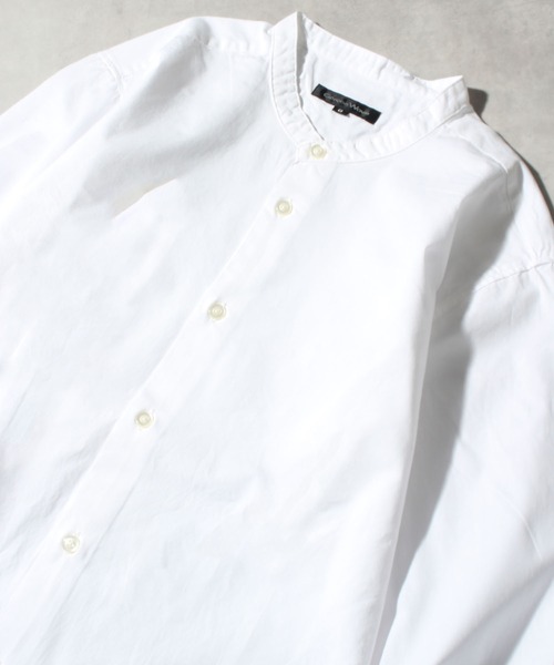 CORPUS SELECT(コーパストーキョー)の「【日本製/Made in Japan】ナノファイン加工洗いざらしコットンブロードバンドカラーロングスリーブシャツ(シャツ/ブラウス・メンズ・ホワイト/ブラック/ベージュ/ネイビー/カーキ/ワイン/サックスブルー/ライトピンク・LL/M/L)」の17枚目の写真