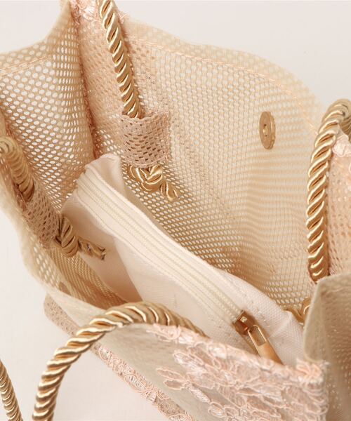 JUMELLE（ジュメロ）の「レーシーバッグ（トートバッグ・レディース・ベージュ/ホワイト・FREE）」の3枚目の写真