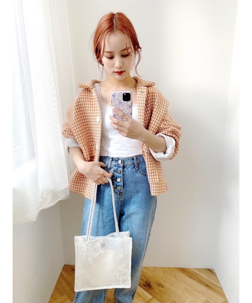 JUMELLE（ジュメロ）の「レーシーバッグ（トートバッグ・レディース・ベージュ/ホワイト・FREE）」の8枚目の写真