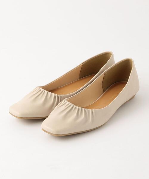 closet story（クローゼットストーリー）の「＜closet story＞ ギャザースクエア フラットシューズ（その他シューズ・レディース・ブラック/ベージュ/シルバー・23cm/23.5cm/24cm/24.5cm）」の8枚目の写真