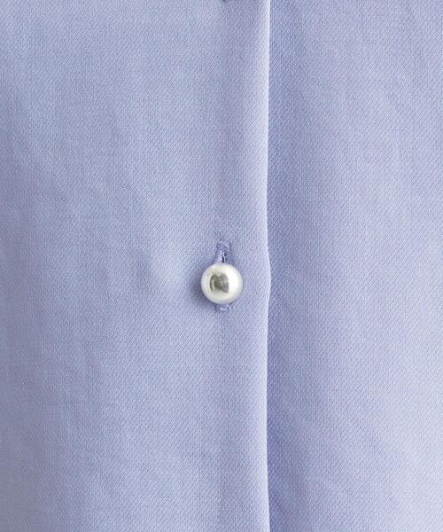 green label relaxing（グリーンレーベルリラクシング）の「CS SY ツイル Vネック ブラウス（シャツ/ブラウス・レディース・ライトブルー/オリーブ/ナチュラル・FREE）」の15枚目の写真