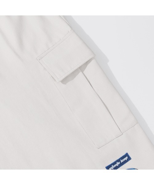 HOOK（フック）の「【HOOK】 サイドポケット ワッペンプリント・裾紐付きパンツ（カーゴパンツ・メンズ・ベージュ/ブラック/ダークグレー/カーキ/オレンジ・L/M/XXL/XL）」の7枚目の写真