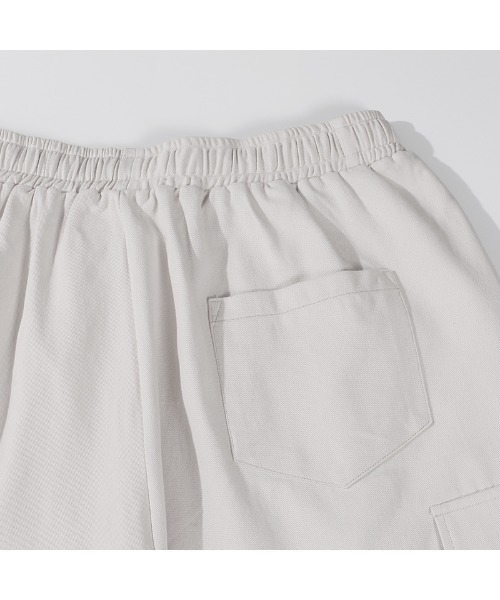 HOOK（フック）の「【HOOK】 サイドポケット ワッペンプリント・裾紐付きパンツ（カーゴパンツ・メンズ・ベージュ/ブラック/ダークグレー/カーキ/オレンジ・L/M/XXL/XL）」の17枚目の写真