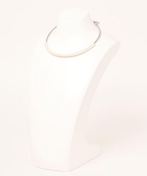 VIS（ビス）の「フェイクレザーチョーカー（チョーカー・レディース・ホワイト/グリーン系その他/キャメル・FREE）」の4枚目の写真