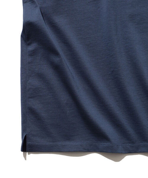 BEAMS（ビームス）の「BEAMS / シルケット ヘンリーネック Tシャツ（Tシャツ/カットソー・メンズ・ホワイト/ブルー系その他4・SMALL/MEDIUM/LARGE/X-LARGE）」の10枚目の写真