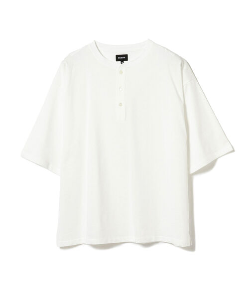 BEAMS（ビームス）の「BEAMS / シルケット ヘンリーネック Tシャツ（Tシャツ/カットソー・メンズ・ホワイト/ブルー系その他4・SMALL/MEDIUM/LARGE/X-LARGE）」の12枚目の写真