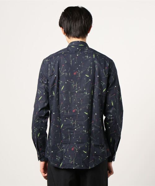 ポールスミス \"Stem Floral\" プリントシャツ 花柄 L 極美品 ポールスミス 