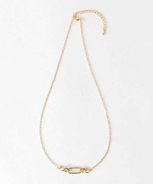 BEAUTY&YOUTH UNITED ARROWS(ビューティーアンドユースユナイテッドアローズ)の「BY チェーンモチーフネックレス ◆(ネックレス・レディース・ゴールド・FREE)」の2枚目の写真
