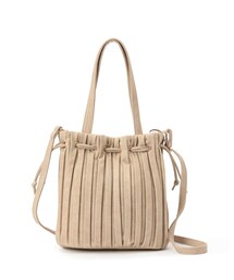 SHOO・LA・RUE | デニム合皮プリーツ巾着トート(トートバッグ)