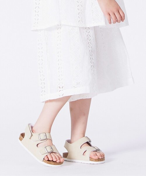 BREEZE（ブリーズ）の「レーススカンツ 7分丈（その他パンツ・キッズ・サックスブルー/オフホワイト・110/90/120/140/100/130）」の2枚目の写真