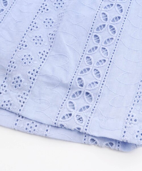 BREEZE（ブリーズ）の「レーススカンツ 7分丈（その他パンツ・キッズ・サックスブルー/オフホワイト・110/90/120/140/100/130）」の7枚目の写真