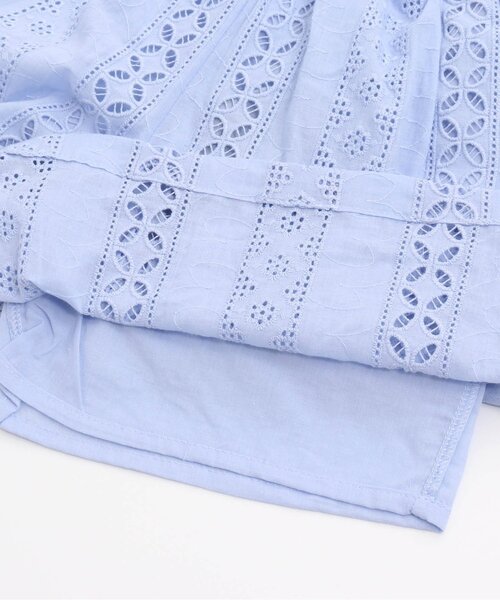 BREEZE（ブリーズ）の「レーススカンツ 7分丈（その他パンツ・キッズ・サックスブルー/オフホワイト・110/90/120/140/100/130）」の8枚目の写真