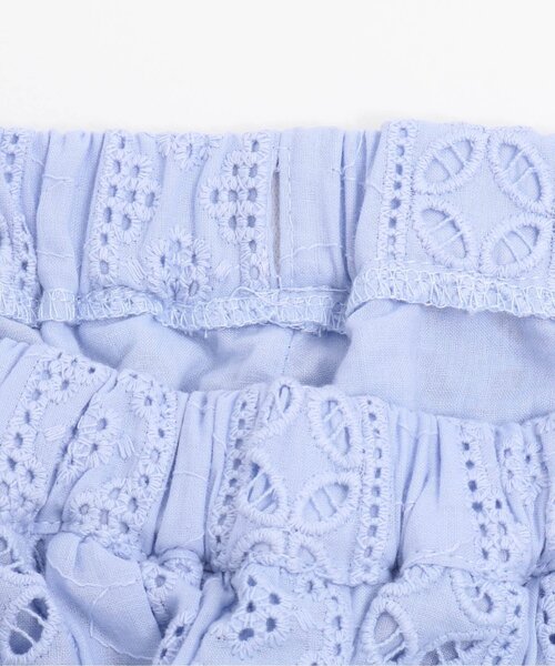 BREEZE（ブリーズ）の「レーススカンツ 7分丈（その他パンツ・キッズ・サックスブルー/オフホワイト・110/90/120/140/100/130）」の9枚目の写真