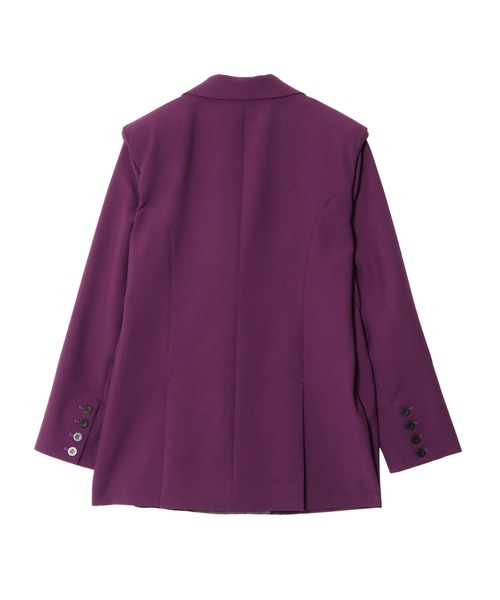 PAMEO POSE(パメオポーズ)の「Victor Jacket Purple(テーラードジャケット・レディース・パープル・FREE)」の2枚目の写真