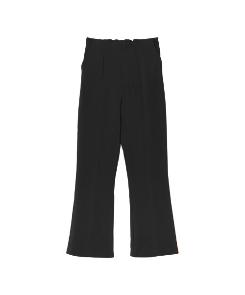 Re:EDIT（リエディ）の「[低身長/高身長サイズ有]ストレッチツイルバックスリットダーツセミフレアパンツ（スラックス・レディース・ブラック/モカ/オレンジ/ライトベージュ・SHORT/TALL/MEDIUM/LARGE/SMALL）」の13枚目の写真