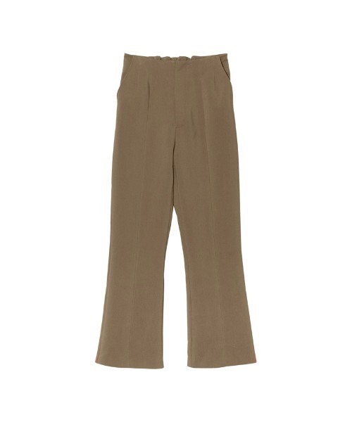 Re:EDIT（リエディ）の「[低身長/高身長サイズ有]ストレッチツイルバックスリットダーツセミフレアパンツ（スラックス・レディース・ブラック/モカ/オレンジ/ライトベージュ・SHORT/TALL/MEDIUM/LARGE/SMALL）」の12枚目の写真