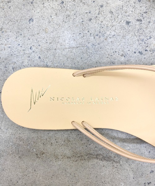 SHENERY（シーナリー）の「(NICOLAS LAINAS/ニコラスライナス) トングサンダル（サンダル・レディース・ブラック/ベージュ・38/36/37）」の12枚目の写真