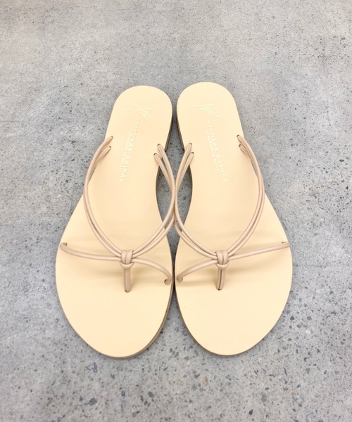 SHENERY（シーナリー）の「(NICOLAS LAINAS/ニコラスライナス) トングサンダル（サンダル・レディース・ブラック/ベージュ・38/36/37）」の5枚目の写真