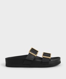 バックルストラップ スライドサンダル / Buckle Strap Slide Sandals