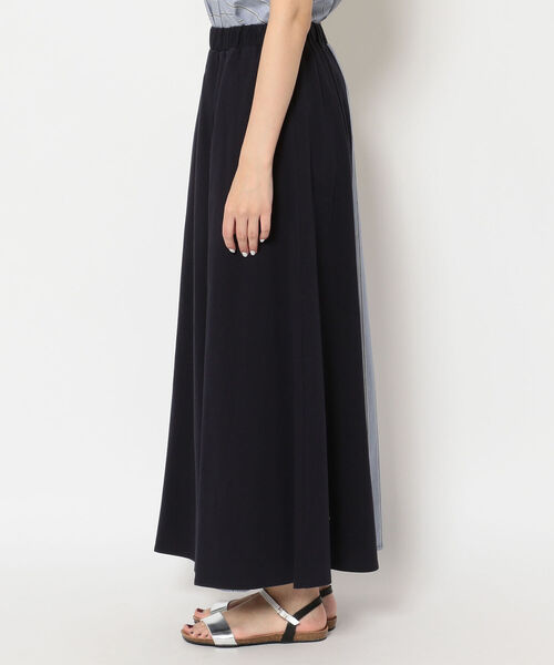 MARECHAL TERRE（マルシャルテル）の「MARECHAL TERRE（マルシャルテル）ストライプコンビネーションスカート（スカート・レディース・ネイビー・2）」の2枚目の写真