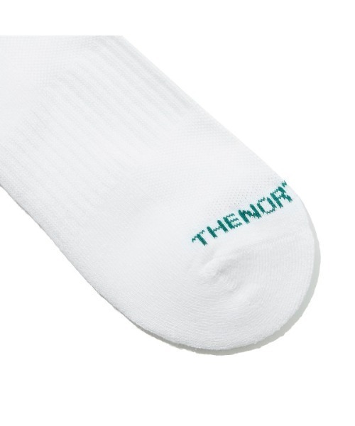 THE NORTH FACE（ザノースフェイス）の「【THE NORTH FACE(ザ・ノースフェイス)】ロゴ ラインソックス BIG LOGO MID SOCKS（ソックス/靴下・メンズ・ホワイト/ブラック・M/L）」の4枚目の写真